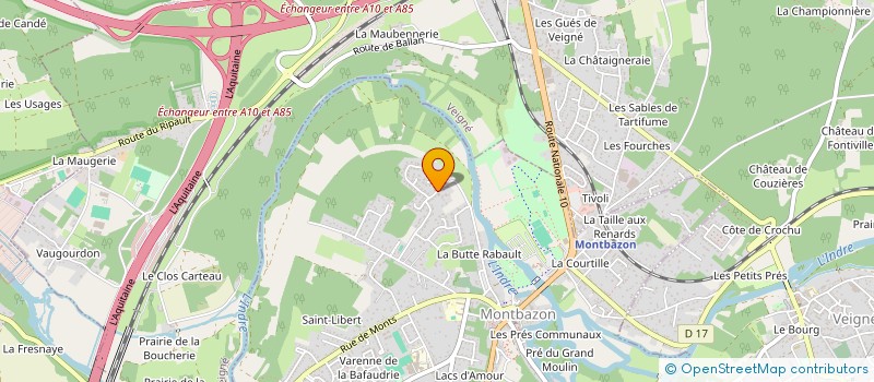 localisation de l'entreprise MONSIEUR YANNICK TERNIER  MONTBAZON