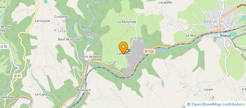 localisation de l'entreprise MONSIEUR YANNICK THERONDEL  BAGNAC-SUR-CELE