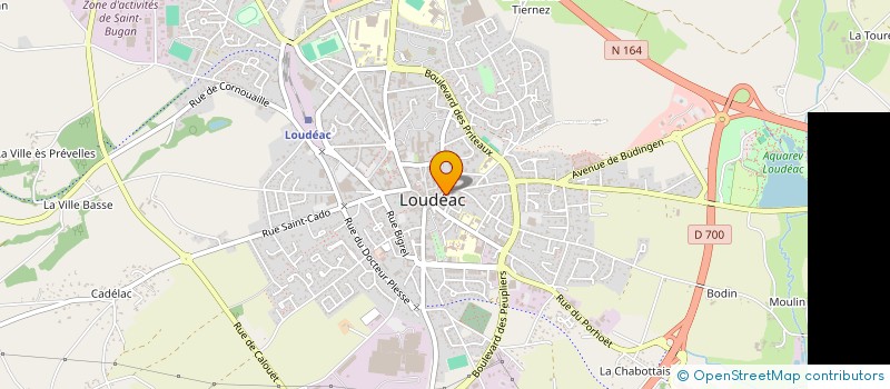localisation de l'entreprise MONSIEUR YANNICK THETIOT  LOUDEAC