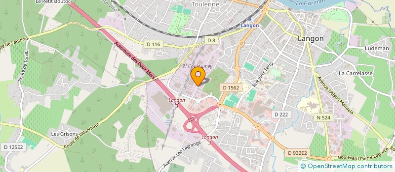 localisation de l'entreprise MONSIEUR YANNICK THIBAL  LANGON