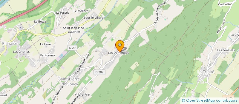 localisation de l'entreprise MONSIEUR YANNICK THIBOUD  SAINT-PIERRE-DE-SOUCY