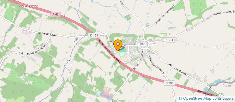 localisation de l'entreprise MONSIEUR YANNICK THORE  CAUDECOSTE