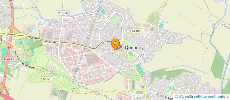 localisation de l'entreprise MONSIEUR YANNICK THURET  QUETIGNY