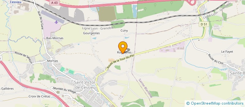 localisation de l'entreprise MONSIEUR YANNICK TORRICELLI  SAINT-VICTOR-DE-CESSIEU