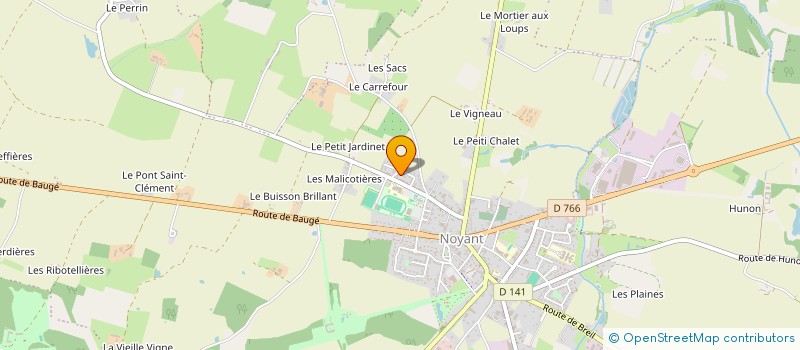 localisation de l'entreprise MONSIEUR YANNICK TOURNEUX  NOYANT-VILLAGES