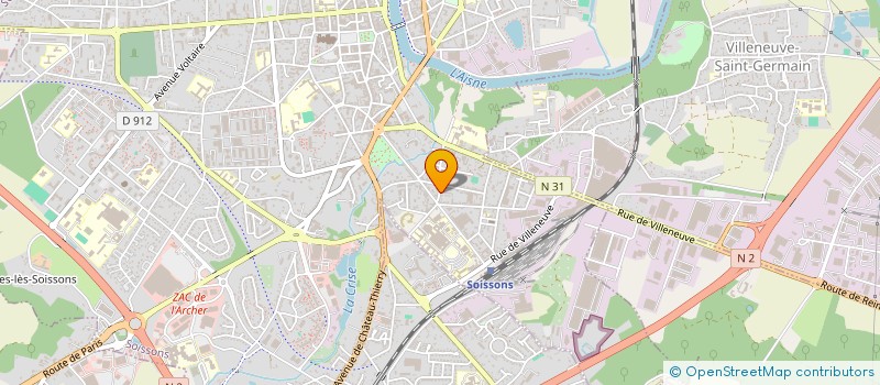 localisation de l'entreprise MONSIEUR YANNICK TOUTEE à SOISSONS