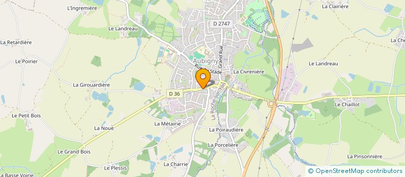 localisation de l'entreprise MONSIEUR YANNICK TRAINEAU à AUBIGNY-LES CLOUZEAUX