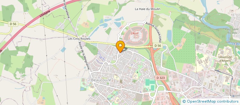 localisation de l'entreprise MONSIEUR YANNICK TRECANT  BEAUCOUZE