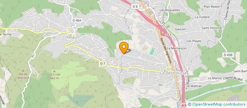 localisation de l'entreprise MONSIEUR YANNICK TRON  LA DESTROUSSE