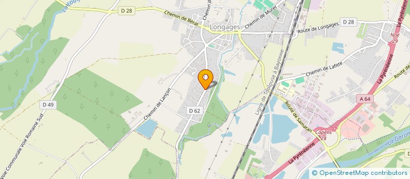 localisation de l'entreprise MONSIEUR YANNICK UBIEDO  LONGAGES