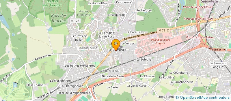 localisation de l'entreprise MONSIEUR YANNICK VERDON  BALLAN-MIRE