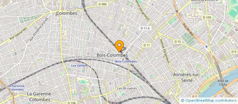 localisation de l'entreprise MONSIEUR YANNICK VERHILLE à BOIS-COLOMBES