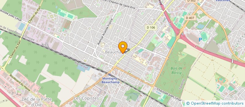 localisation de l'entreprise MONSIEUR YANNICK VERNIZZI à BEAUCHAMP