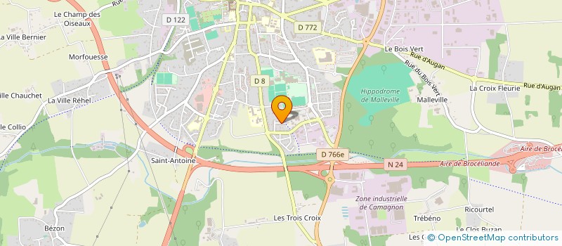 localisation de l'entreprise MONSIEUR YANNICK VESSERON  PLOERMEL