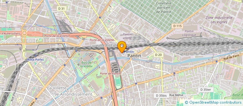 localisation de l'entreprise MONSIEUR YANNICK VIALE à PANTIN
