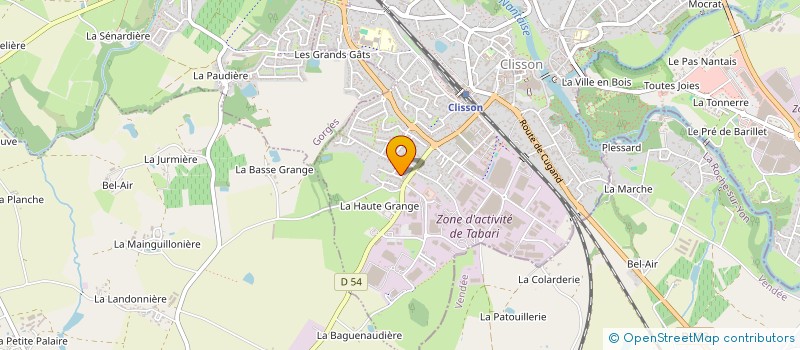 localisation de l'entreprise MONSIEUR YANNICK VIAUD  CLISSON