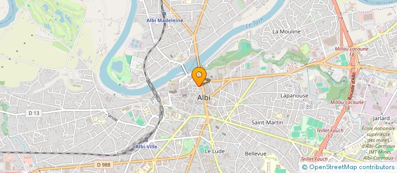 localisation de l'entreprise MONSIEUR YANNICK VIEU à ALBI