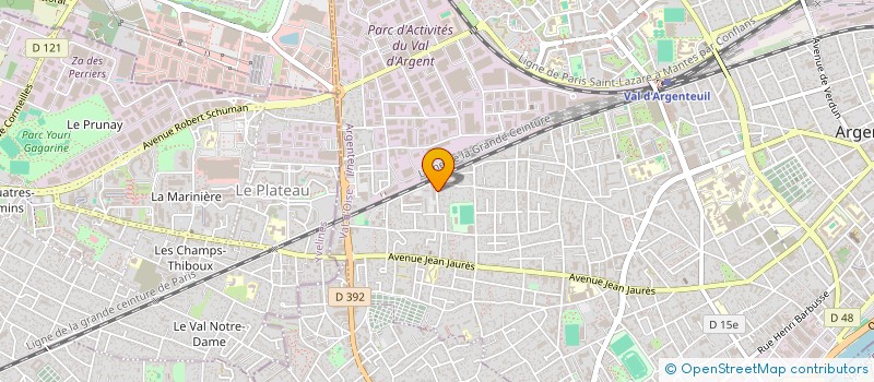 localisation de l'entreprise MONSIEUR YANNICK VIGILANT  ARGENTEUIL