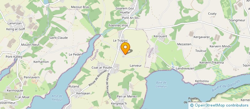 localisation de l'entreprise MONSIEUR YANNICK VIGOUROUX  LOPERHET