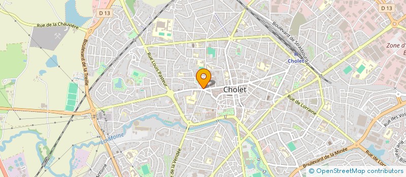 localisation de l'entreprise MONSIEUR YANNICK VINCENDEAU  CHOLET