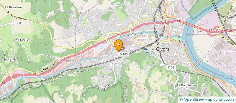 localisation de l'entreprise MONSIEUR YANNICK VINCENT  GIVORS