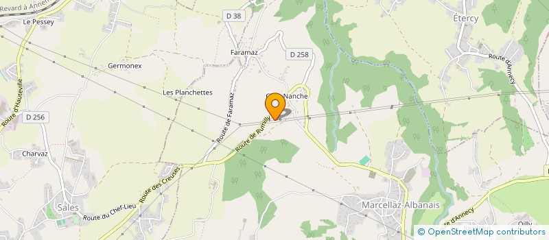 localisation de l'entreprise MONSIEUR YANNICK VUACHET  MARCELLAZ-ALBANAIS