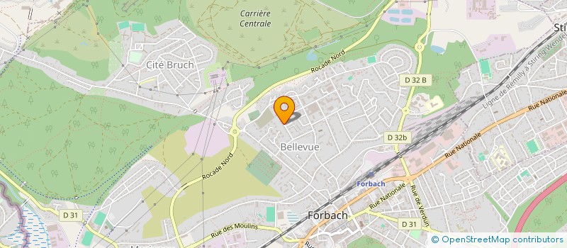 localisation de l'entreprise MONSIEUR YANNICK WEBER  FORBACH