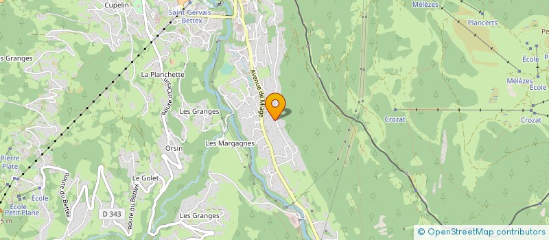 localisation de l'entreprise MONSIEUR YANNICK WEISS  SAINT-GERVAIS-LES-BAINS