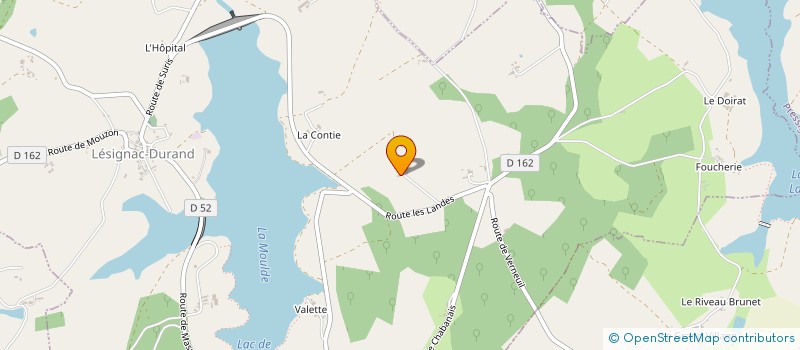 localisation de l'entreprise MONSIEUR YANNICK WEISSE à LESIGNAC-DURAND