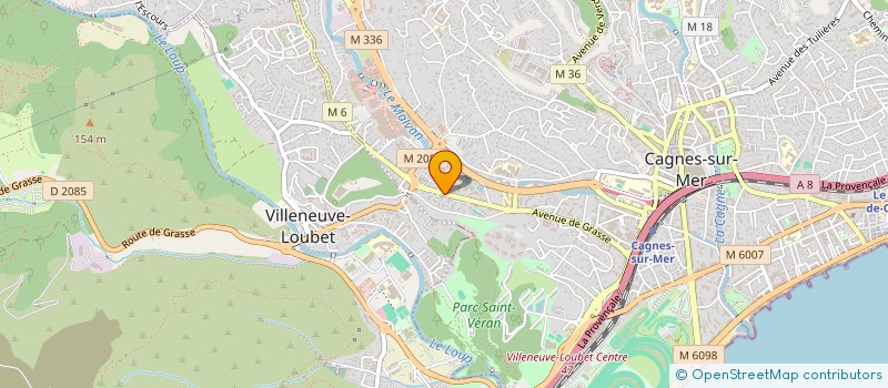 localisation de l'entreprise MONSIEUR YANNICK WESPELAERE à CAGNES-SUR-MER