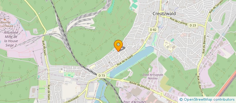 localisation de l'entreprise MONSIEUR YANNICK ZIMMER  CREUTZWALD