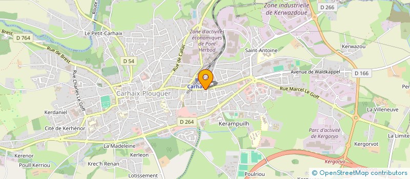 localisation de l'entreprise MONSIEUR YANNIG D HERVE à CARHAIX-PLOUGUER
