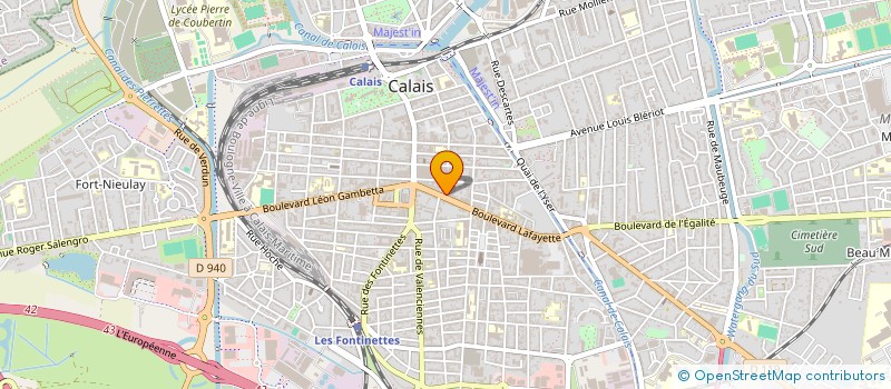 localisation de l'entreprise MONSIEUR YANNIG LECLERCQ  CALAIS