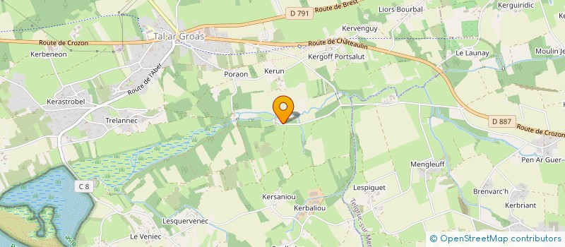 localisation de l'entreprise MONSIEUR YANNIG RAOUL  CROZON