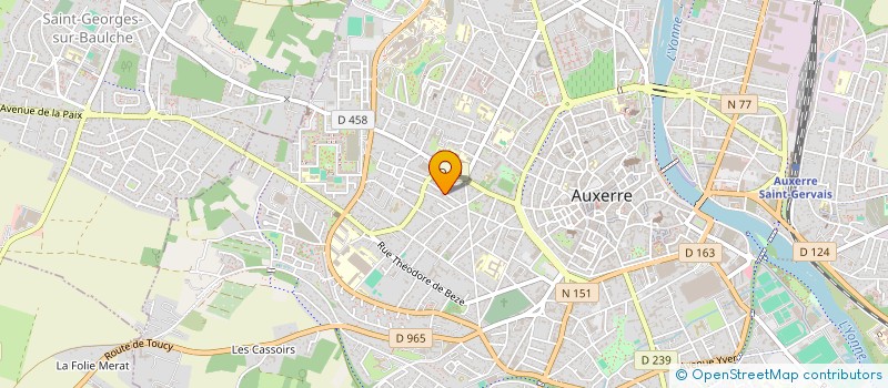 localisation de l'entreprise MONSIEUR YANNIK GRIVEL à AUXERRE