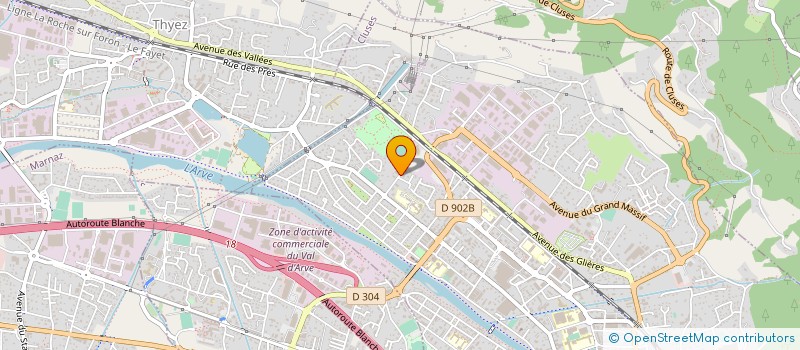 localisation de l'entreprise MONSIEUR YANNIK REVUZ  CLUSES