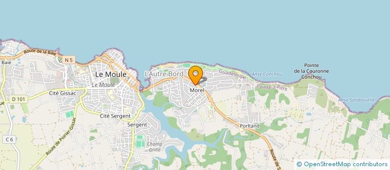 localisation de l'entreprise MONSIEUR YANNIS BART à LE MOULE