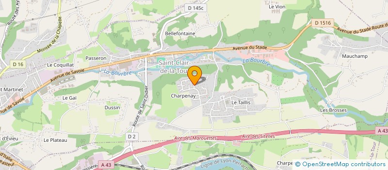 localisation de l'entreprise MONSIEUR YANNIS BENADJILA  SAINT-CLAIR-DE-LA-TOUR