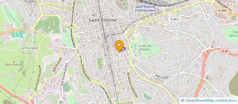 localisation de l'entreprise MONSIEUR YANNIS BESSAA  SAINT-ETIENNE