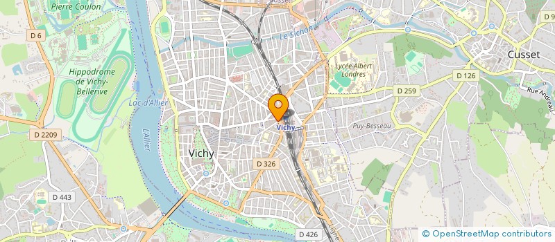 localisation de l'entreprise MONSIEUR YANNIS BOUDINA  VICHY