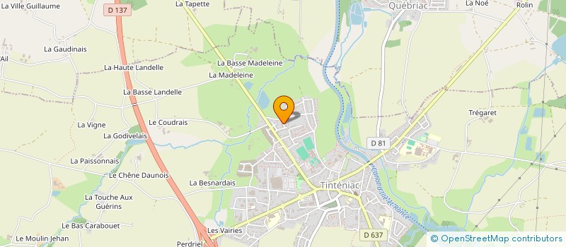 localisation de l'entreprise MONSIEUR YANNIS BOUSSARD  TINTENIAC