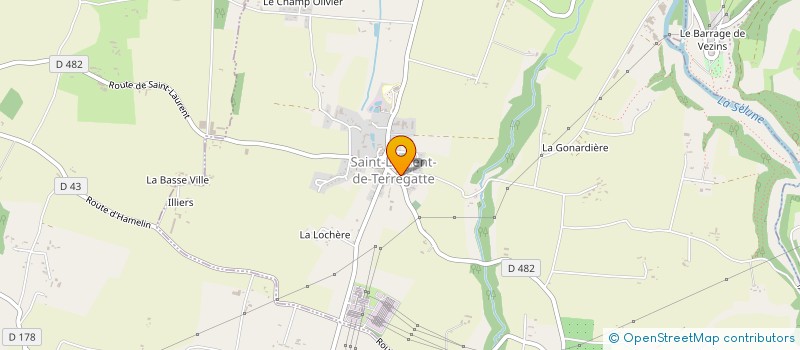 localisation de l'entreprise MONSIEUR YANNIS CHAIGNON  SAINT-LAURENT-DE-TERREGATTE