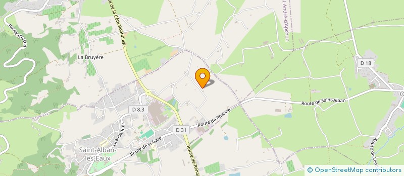 localisation de l'entreprise MONSIEUR YANNIS CHALAYER  SAINT-ALBAN-LES-EAUX