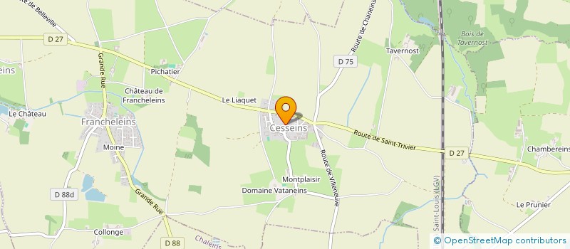 localisation de l'entreprise MONSIEUR YANNIS CHARBONNEL à FRANCHELEINS