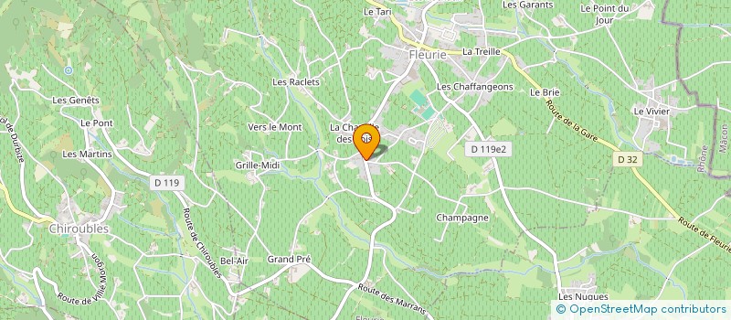 localisation de l'entreprise MONSIEUR YANNIS CHARRIN  FLEURIE