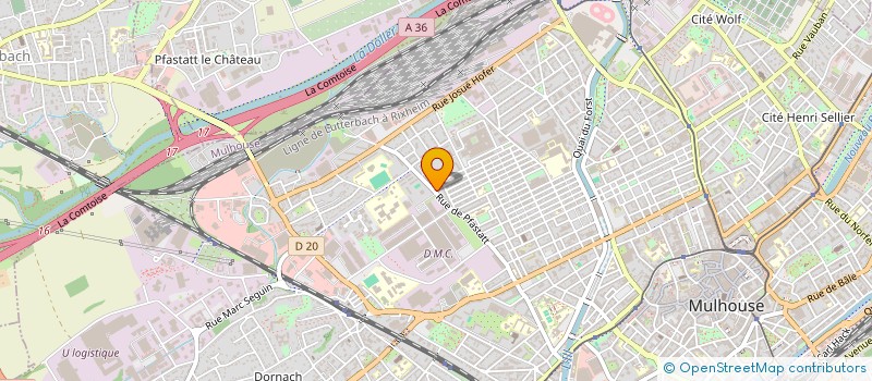 localisation de l'entreprise MONSIEUR YANNIS CHOUHAD  MULHOUSE