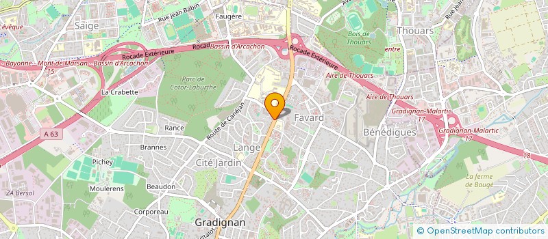 localisation de l'entreprise MONSIEUR YANNIS DELAGE  GRADIGNAN