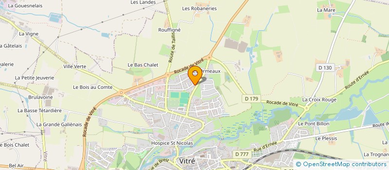 localisation de l'entreprise MONSIEUR YANNIS DENOUE  VITRE