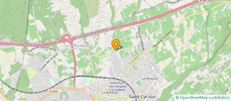 localisation de l'entreprise MONSIEUR YANNIS ERRAJI  SAINT-CYR-SUR-MER