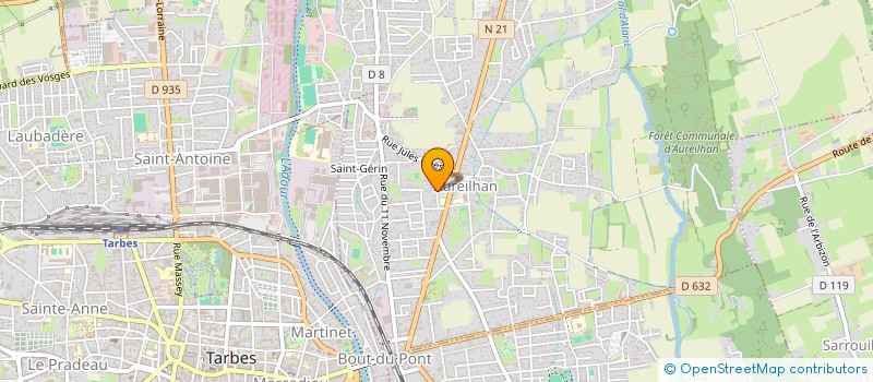 localisation de l'entreprise MONSIEUR YANNIS GROSSET  AUREILHAN